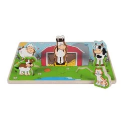 Beleduc Houten Puzzel Funny Friends Boerderij