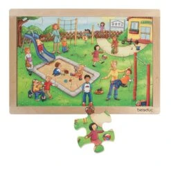 Beleduc Houten Raampuzzel Speelplaats