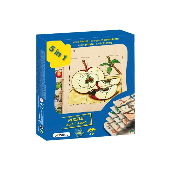 Beleduc Houten Lagen Puzzel Appel