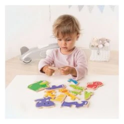Beleduc Houten Baby Puzzel Dieren