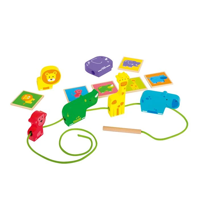 Beleduc Houten Rijgspel Dieren