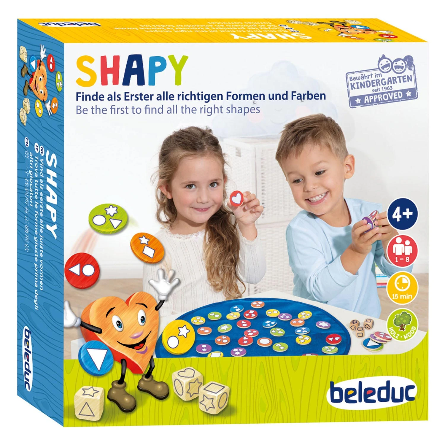 Beleduc Shapy Vormen En Combinatie Kinderspel - Afbeelding 2