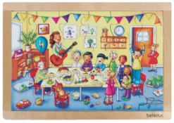 Beleduc Legpuzzel Verjaardagsfeestje 24 Stukjes 41 Cm