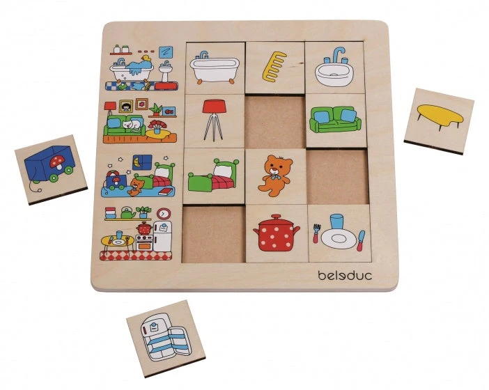 Beleduc Puzzel Ons Huis 12 Stukjes 25 Cm - Afbeelding 2