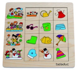 Beleduc Puzzel Seizoenen 12 Stukjes 25 Cm
