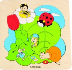 Beleduc Vormenpuzzel Weiland Junior Hout 8 Stukjes