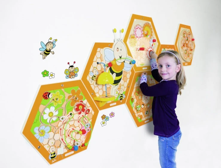 Beleduc Wandstickers Bijen Junior 3 Vellen - Afbeelding 2