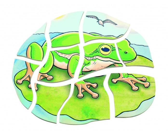 Beleduc Vormenpuzzel Kikker Junior Hout 28 Stukjes - Afbeelding 5